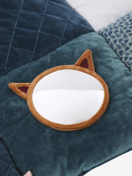 Tapis d'éveil moelleux et ludique beige+écru+noir+orange+rouge+vert émeraude - vertbaudet enfant 