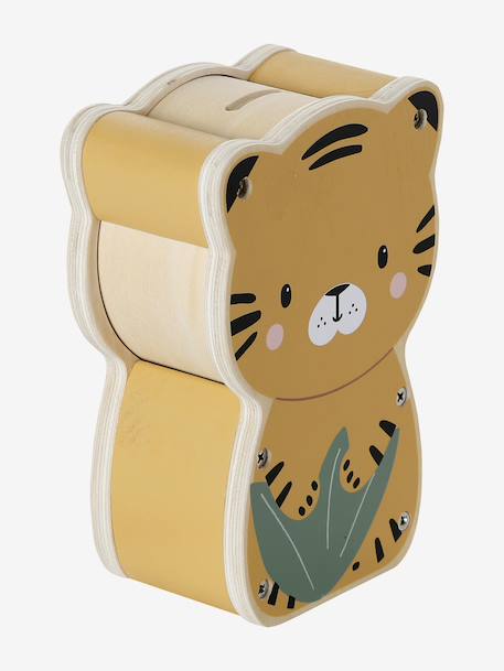 Tirelire musicale Tanzanie en bois FSC® jaune - vertbaudet enfant 