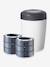 Vuilnisemmer Simplee + 6 navullingen TOMMEE TIPPEE grijs - vertbaudet enfant 