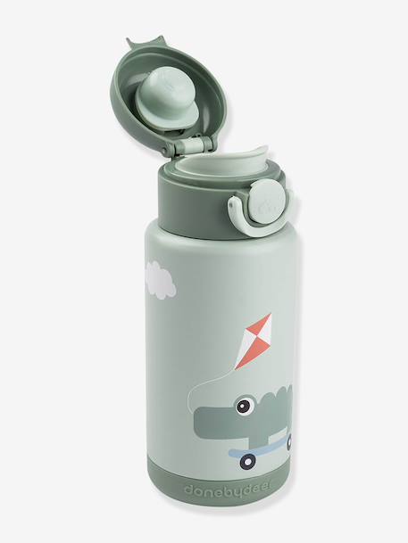 Gourde isotherme 340ml sable+vert - vertbaudet enfant 