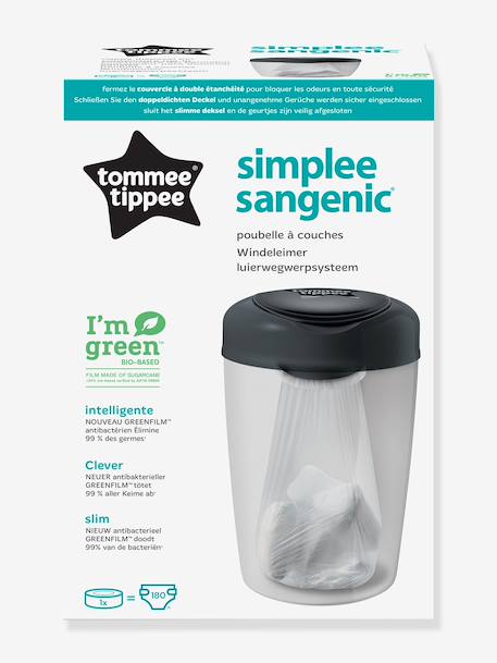 Poubelle à couches Simplee Tommee tippee SANGENIC GRIS - vertbaudet enfant 