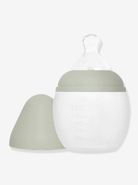Biberon BibRond 150 ml beige+vert sauge - vertbaudet enfant 