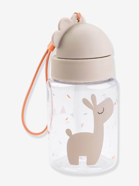 Gourde avec paille rétractable sable - vertbaudet enfant 