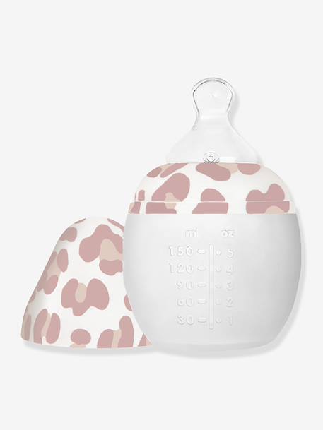 BibRond 150 ml ELHEE-fles roze, bedrukt+wit, bedrukt - vertbaudet enfant 