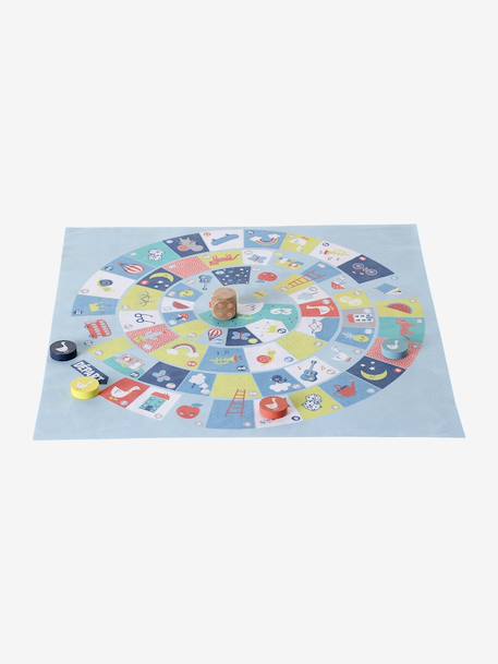 Reisspel met ganzenbord en mens-erger-je-niet FSC® meerkleurig - vertbaudet enfant 