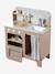 Cuisine en bois FSC® avec accessoires écru+rose+vert sauge - vertbaudet enfant 