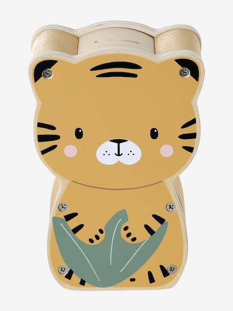 Tirelire musicale Tanzanie en bois FSC® jaune - vertbaudet enfant 