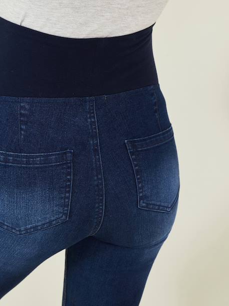 Jean de grossesse tregging avec bandeau Denim+Denim brut+double stone+GRIS - cf swatch+NOIR - cf swatch - vertbaudet enfant 