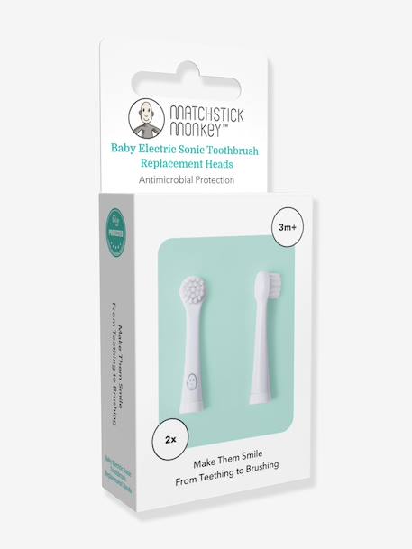 Brosse à dents rechange blanc - vertbaudet enfant 