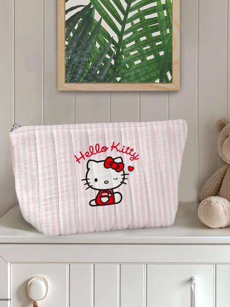 Trousse de toilette rayée Hello Kitty rayé rose - vertbaudet enfant 