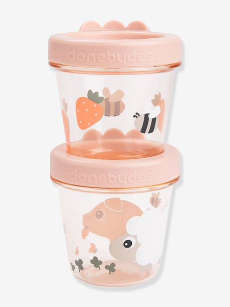 Lot de 2 pots conservation Dotti bleu+blush - vertbaudet enfant 