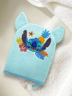 -Gant de toilette Disney ludique brodé tête de Stitch
