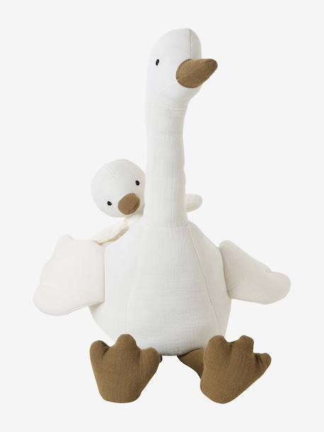 Pluchen moedergans en haar baby wit - vertbaudet enfant 