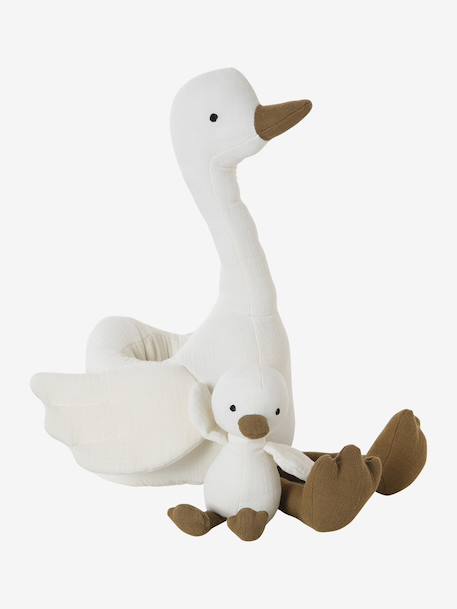 Pluchen moedergans en haar baby wit - vertbaudet enfant 