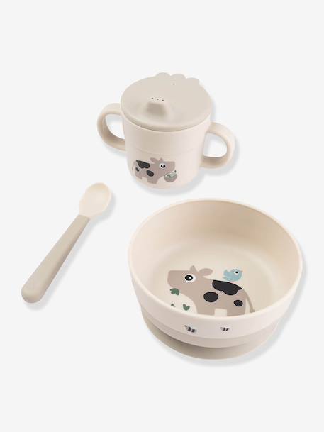 Set eerste maaltijd Foodie DONE BY DEER groen+zandbeige - vertbaudet enfant 
