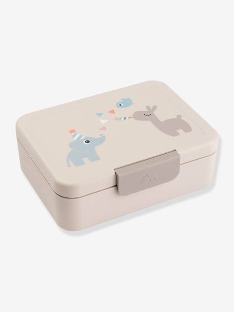 Boîte à goûter avec séparateur sable+vert - vertbaudet enfant 