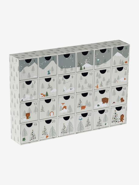 Adventskalender met FSC® houten speelgoed blauw+ecru+groen - vertbaudet enfant 