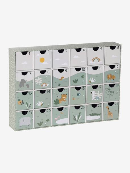 Calendrier de l'Avent avec jouets en bois FSC® bleu+bois+écru - vertbaudet enfant 