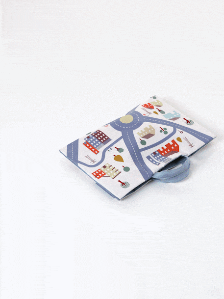 Tapis circuit pliable avec accessoires beige - vertbaudet enfant 