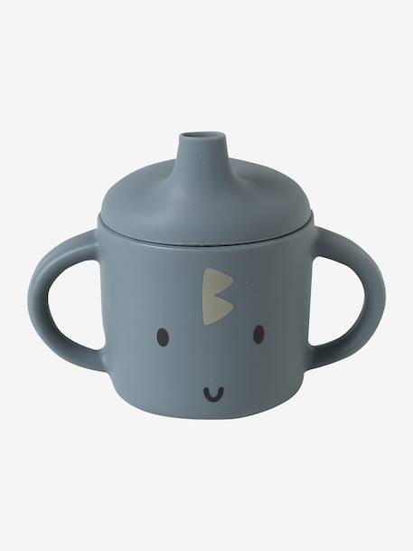 Set repas silicone bleu grisé - vertbaudet enfant 