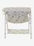 Table à langer 2 en 1 pour poupon en métal RETRO FLOWER écru - vertbaudet enfant 