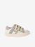Baskets enfant fille cuir à scratchs écru+lot blanc - vertbaudet enfant 