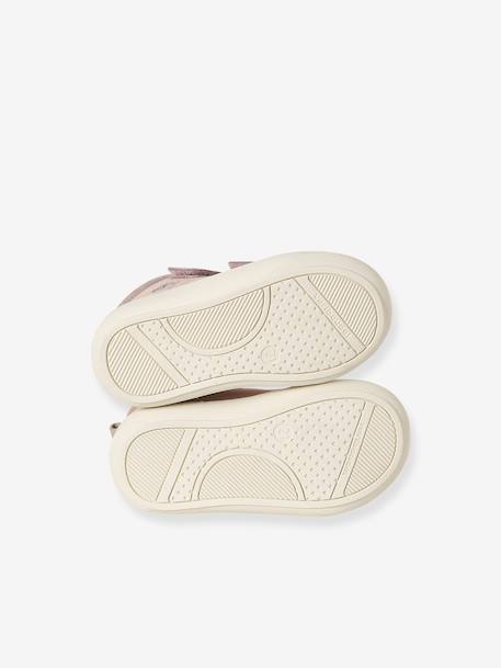 Bottillons à scratchs cuir souple bébé premiers pas beige imprimé+bleu imprimé+bois de rose+bronze+mauve+or+rose+rose poudré+turquoise - vertbaudet enfant 