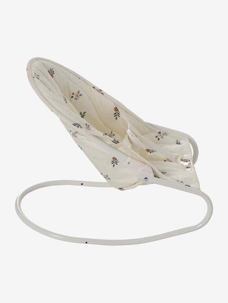 Transat en métal pour poupon RETRO FLOWER écru - vertbaudet enfant 