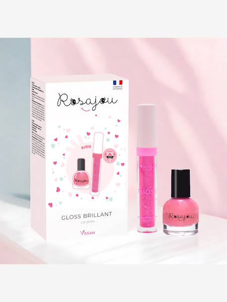 Coffret DUO Gloss et vernis rose - vertbaudet enfant 