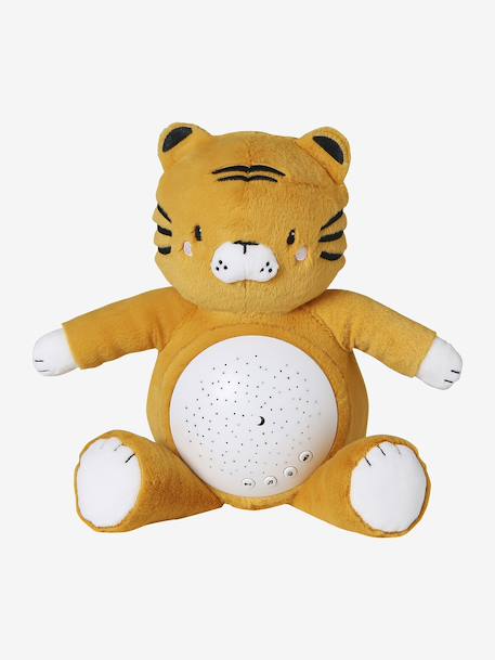 Veilleuse Peluche projecteur d'étoiles bleu jean+dinosaure+jaune d'or+orange - vertbaudet enfant 