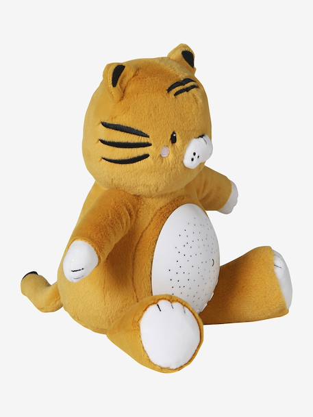 Veilleuse Peluche projecteur d'étoiles bleu jean+dinosaure+jaune d'or+orange - vertbaudet enfant 