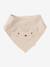 Set met 3 slabbetjes van katoengaas beige, bedrukt+cappuccino+ecru+grijsblauw+lichtroze+saliegroen+set groene panda+set vos+touw+veel beige+WIT - vertbaudet enfant 