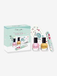 -Kit Jolis Ongles Magic x Chéri: 2 Magic en Chéri vernissen + 1 nagelvijl + 1 vel ROSAJOU tatoeages 