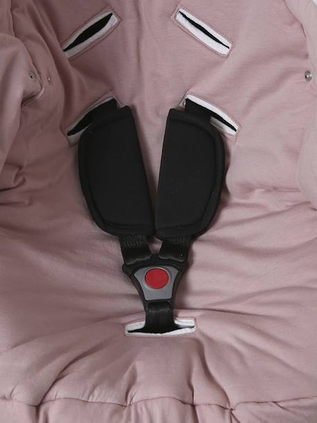 Nid d'ange transformable en gaze de coton beige imprimé+cappuccino+écru+sauge+terracotta - vertbaudet enfant 