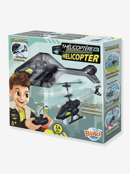 Hélicoptère radiocommandé noir - vertbaudet enfant 