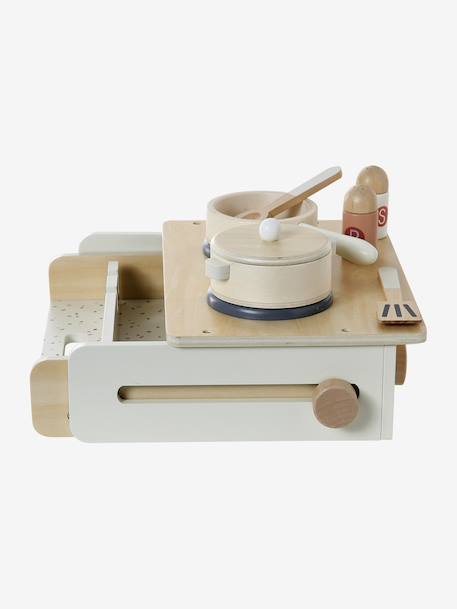 Cuisinette en bois FSC® à poser écru - vertbaudet enfant 