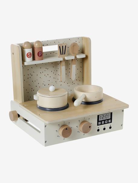 Cuisinette en bois FSC® à poser écru - vertbaudet enfant 