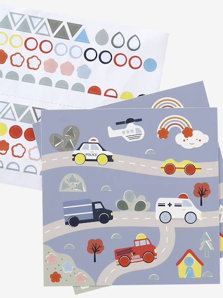 Set van geometrische stickers meerkleurig - vertbaudet enfant 