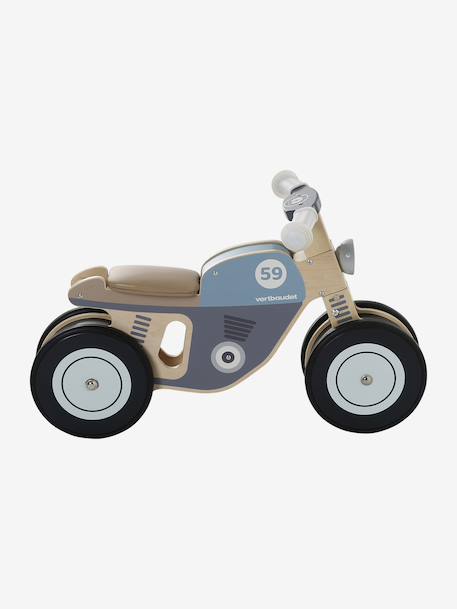 Porteur moto en bois FSC® bleu - vertbaudet enfant 