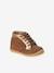 Chaussures premiers pas bébé lacets beige irisé+camel+MARRON CLAIR UNI - vertbaudet enfant 