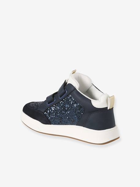 Baskets enfant fille synthétique à scratchs lot rose+marine - vertbaudet enfant 