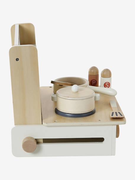 Cuisinette en bois FSC® à poser écru - vertbaudet enfant 