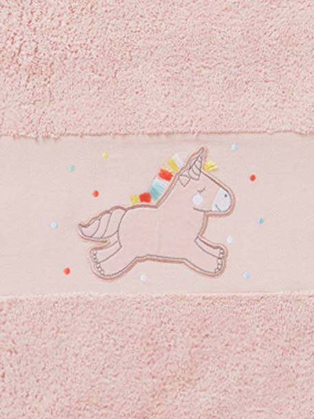 Serviette de bain Licorne ROSE CLAIR - vertbaudet enfant 