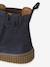 Boots fille cuir zippées et élastiquées beige+camel+marine - vertbaudet enfant 