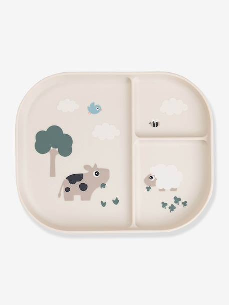 Assiette 3 compartiments sable - vertbaudet enfant 