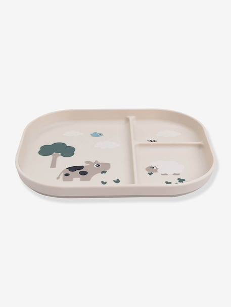 Assiette 3 compartiments sable - vertbaudet enfant 