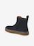 Boots enfant garçon cuir zippées et élastiquées camel+marine - vertbaudet enfant 