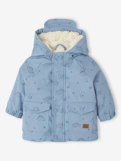 Baby-Mantels, combipakje, engelennestje-Regenjas voor baby met capuchon, gevoerd met sherpa 