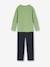 Lot pyjama + pyjashort garçon dinosaure vert - vertbaudet enfant 