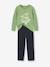 Lot pyjama + pyjashort garçon dinosaure vert - vertbaudet enfant 